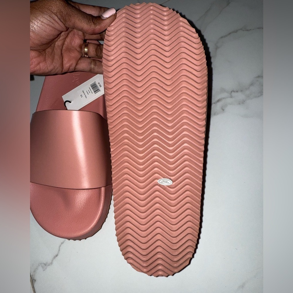 ONIA Women's Pink Slide Sandals Size 10 - Picture 3 of 5